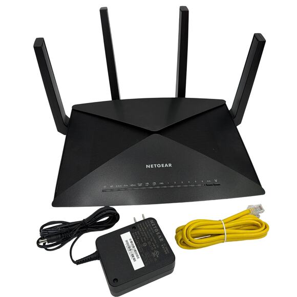 NETGEAR Nighthawk X10 R9000 AD7200 Smart WiFi Router w/ OEM Power Adapter - Picture 1 of 9